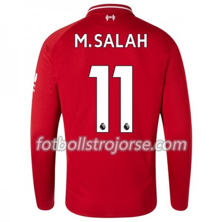 Liverpool Matchtröjor M.Salah 11 Hemma Fotbollströja 2018-2019 Långärmad Liverpool Matchtröjor M.Salah 11 Hemma Fotbollströja 2018-2019 Långärmad